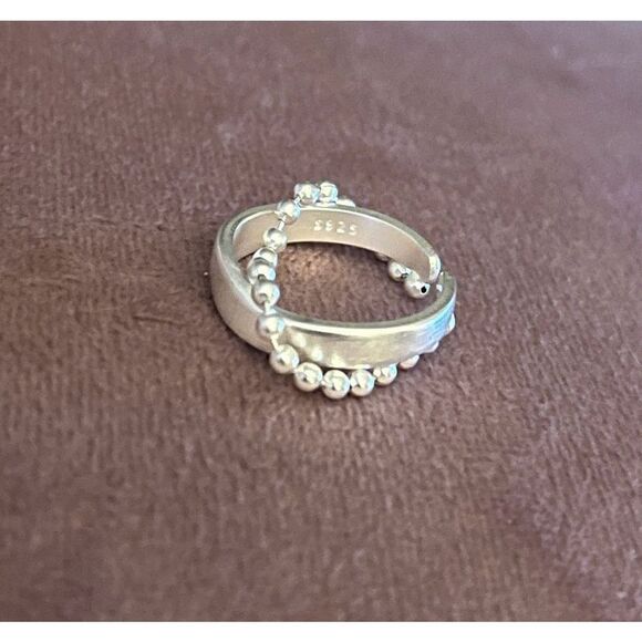 The Modern Chain Ring adjustable in 925 silver - Picture 6 of 8